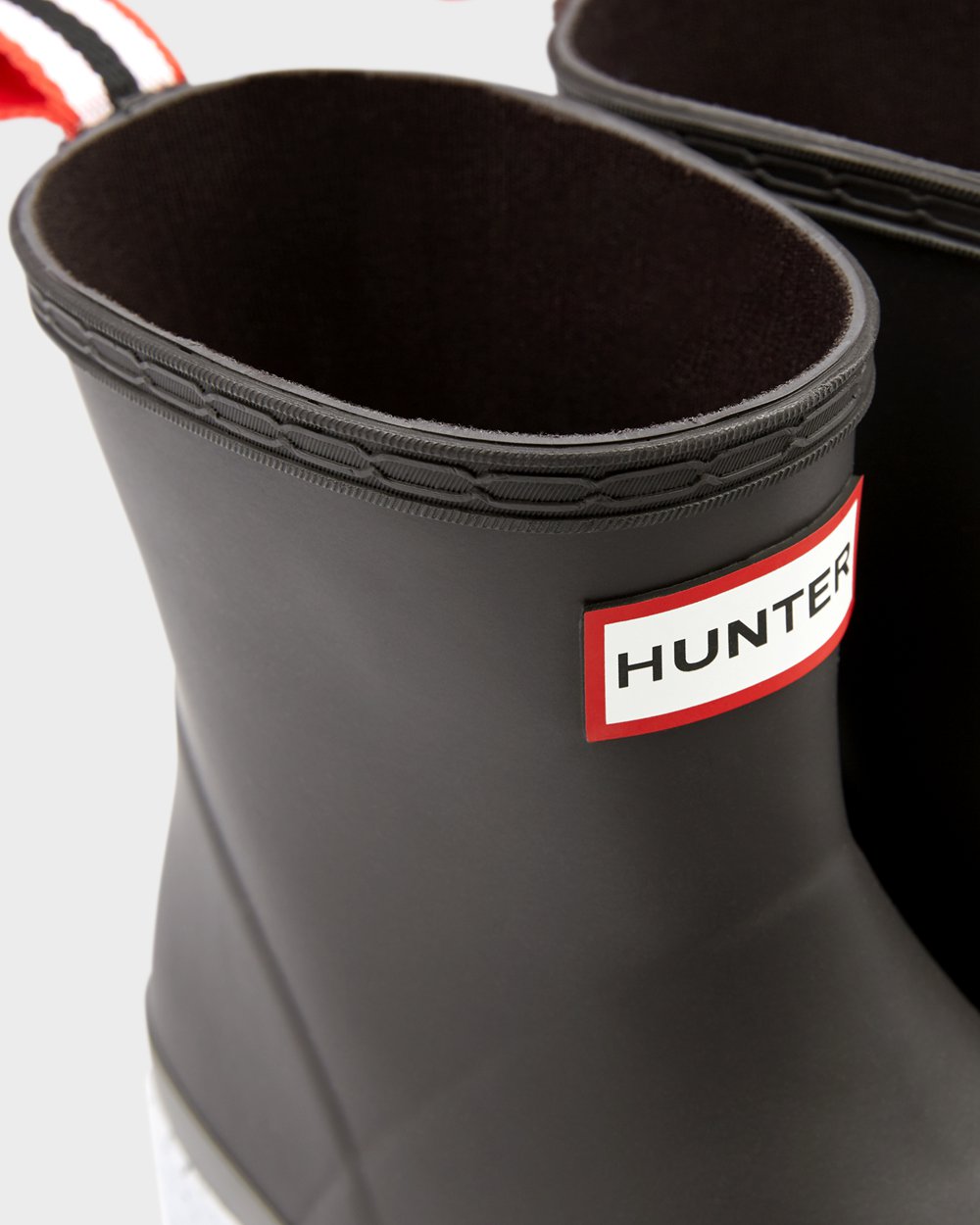 Hunter Play Çizme Bayan Siyah/Gri - Original Short Speckle Rain - Türkiye EW8529307